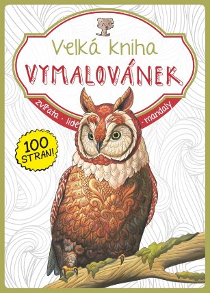 Velká kniha vymalovánek - olivová