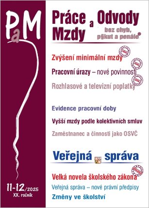 PaM 11-12/2025 Minimální mzda od 1. ledna 2026