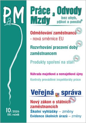 PaM 10/2026 Odměňování zaměstnanců – změny podle nové směrnice EU