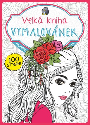 Velká kniha vymalovánek - růžová