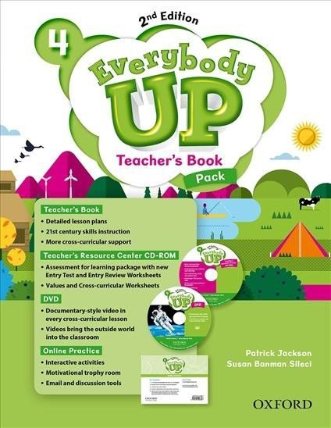 Everybody Up 4 Teacher´s Book Pack with DVD, Online Practice and Teacher´s Resource Center CD-ROM, 2nd
