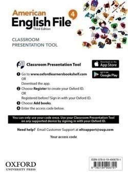 American English File Third Edition Level 4: Classroom Presentation Tool (Access Code Card