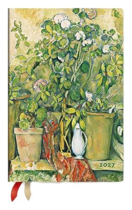Diář 2027 Cezanne's Terracotta Pots and Flowers Mini Týdenní horizontální
