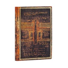 Zápisník Paperblanks - Tesla, Sketch of a Turbine, flexi, Mini / linkovaný