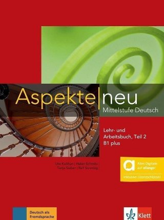 Aspekte neu B1+ - Hybride Ausgabe - Kurs./Übungsbuch Teil 2+ MP3 allango.net + Lizenz (24 