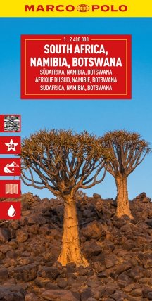 Jižní Afrika, Namibie, Botswana 1:2 400 000 / cestovní mapa MARCO POLO