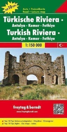 Turecká riviéra Antalya Kemer 1:150T mapa FB