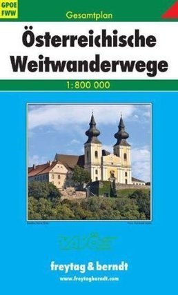 Österreichische Wei Gesamtplan 1:800 000/Rakouské dálkové turistické trasy
