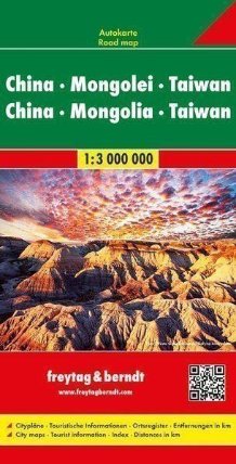 China, Mongolei, Taiwan/Čína,Mongolsko, Taiwan 1:3M/mapa