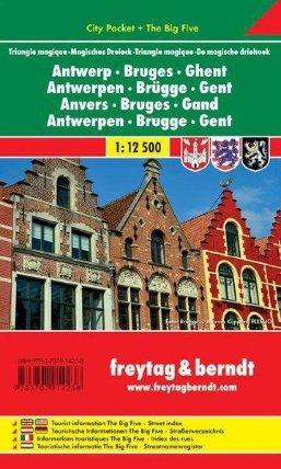 Antwerp,Bruges,Gent /Antverpy,Brugy,Gent 1:12,5T/kapesní plán města