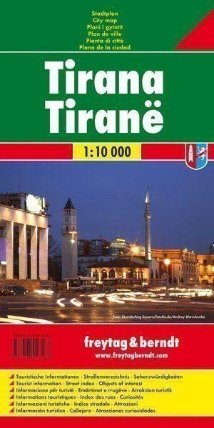 Tirana 1:10T/plán města