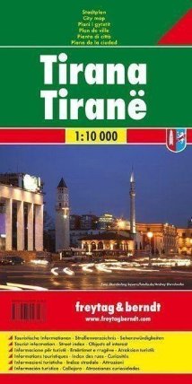 Tirana 1:10T/plán města