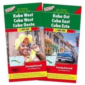 Kuba West und Ost/Kuba sever+jih 1:400T/set 2 mapy