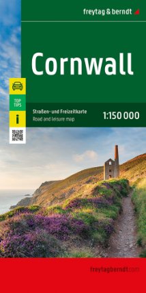 Cornwall 1:150 000 / automapa + volnočasová mapa
