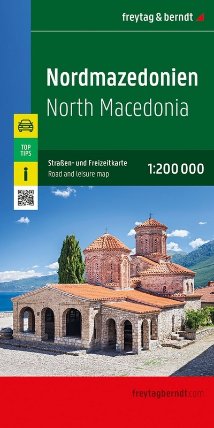 Severní Makedonie 1:200 000 / automapa + volnočasová mapa