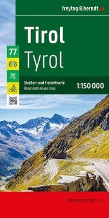 Tyrolsko 1:150 000 / automapa + volnočasová mapa
