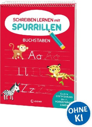 Schreiben lernen mit Spurrillen - Buchstaben