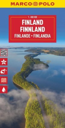 Finsko 1:800 000 / cestovní mapa