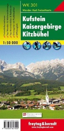Kufstein - Kaisergebirge - Kitzbühel 1:50 000 - Turistická mapa: WK 301
