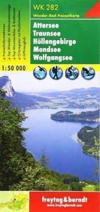 WK 282 Attersee, Traunsee, Hollengebirge, Mondsee, Wolfgang See 1:50 000/mapa
