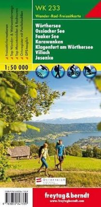 WK 233 Wörthersee, Ossiacher See, Faaker See, Karawanken, Klagenfurt am Wörthersee, Villach, Jesenice, Wanderkarte 1:50.000/mapa