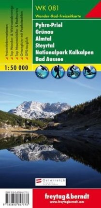 WK 081 Pyhrn-Priel-Eisenwurzen, Grünau, Almtal, Steyrtal, Nationalpark Kalkalpen, Bad Aussee 1:50 000/mapa