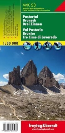 WKS 3 Pustertal, Bruneck, Drei Zinnen 1:50 000/Turistická mapa