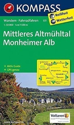 Mittleres Altmühltal Monheimer Alb 177 / 1:50T NKOM