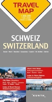 Švýcarsko 1:200T TravelMap KUNTH
