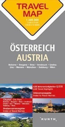 Rakousko 1:300 T TravelMap KUNTH