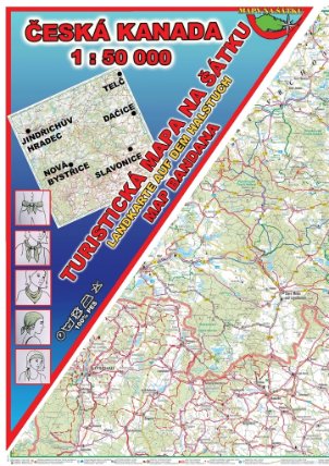 Česká Kanada Šátek s mapou