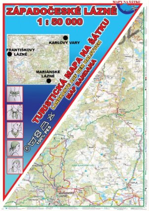 Západočeské lázně Šátek s mapou