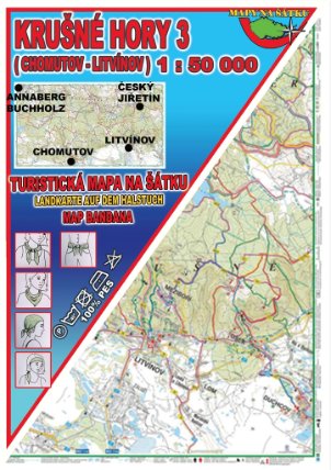 Krušné hory 3 Šátek s mapou