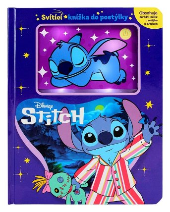 Stitch - Svítící knížka do postýlky