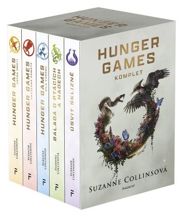 HUNGER GAMES – komplet, 1.-5.díl - box