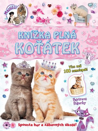 Knižka plná koťátek - samolepky a figurky