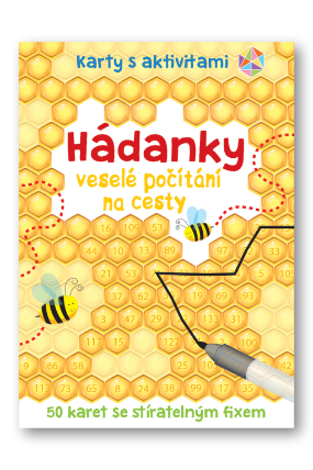 Hádanky veselé počítání na cesty - Krabička + fix + 50 karet