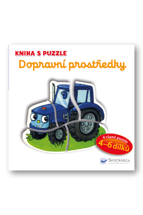 Dopravní prostředky - Kniha s puzzle