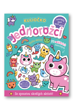 Kuliočko Jednorožci 20 reliéfních samolepek