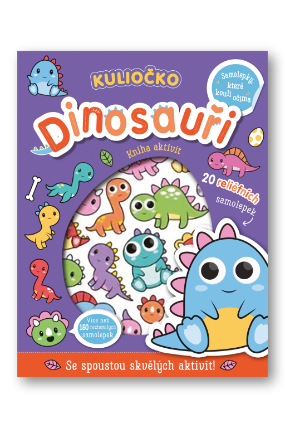 Kuliočko Dinosauři 20 reliéfních samolepek