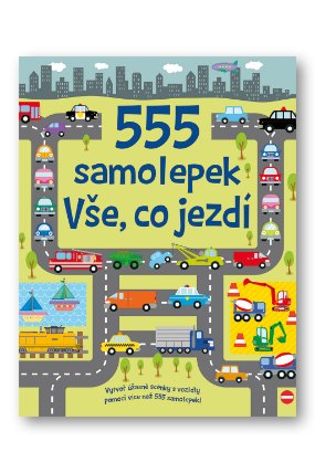 555 samolepek - Vše, co jezdí
