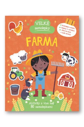 Velké samolepky Farma - Aktivity s více než 80 samolepkami
