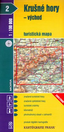 1:100T ( 2)-Krušné hory - VÝCHOD (turistická mapa)