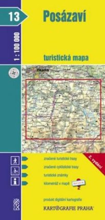 1:100T (13)-Posázaví (turistická mapa)