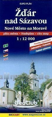 Žďár nad Sázavou mapa 1:12 000