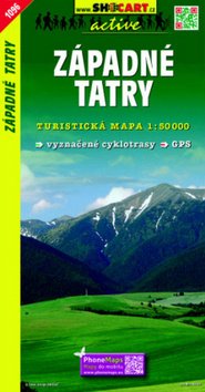 Západné Tatry 1096 turistická mapa 1:50T Shocart