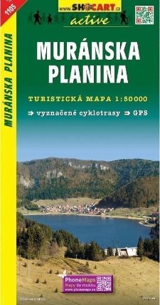 Muránska Planina 1:50T/1105 Turistická mapa SHOCart