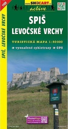 Spiš, Levočské vrchy 1:50T/1109 Turistická mapa SHOCart