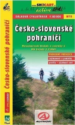 Česko-slovenské pohraničí 1:80T dálk.cyklotrasa