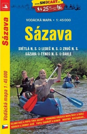 Sázava/vodácká mapa 1:50T